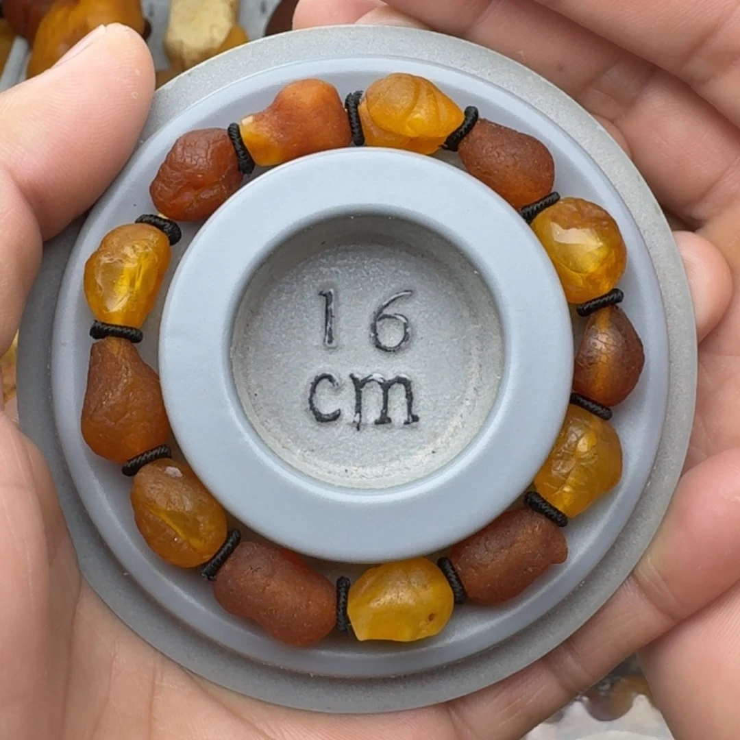 琥珀裸石未镶嵌天然蜜蜡海飘手串