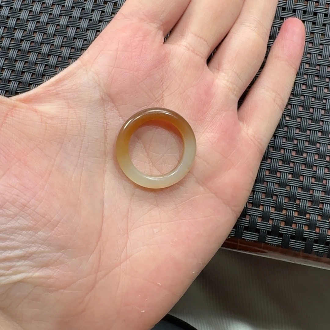 v***i和田玉未镶嵌手镯戒圈卡17