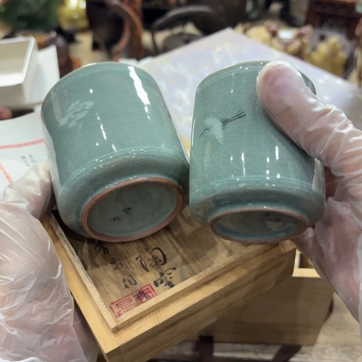 陶瓷古美术置物摆件