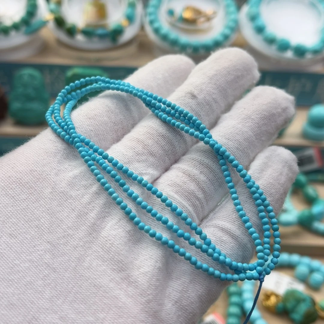 绿松石尺寸2mm未镶嵌吉*宇