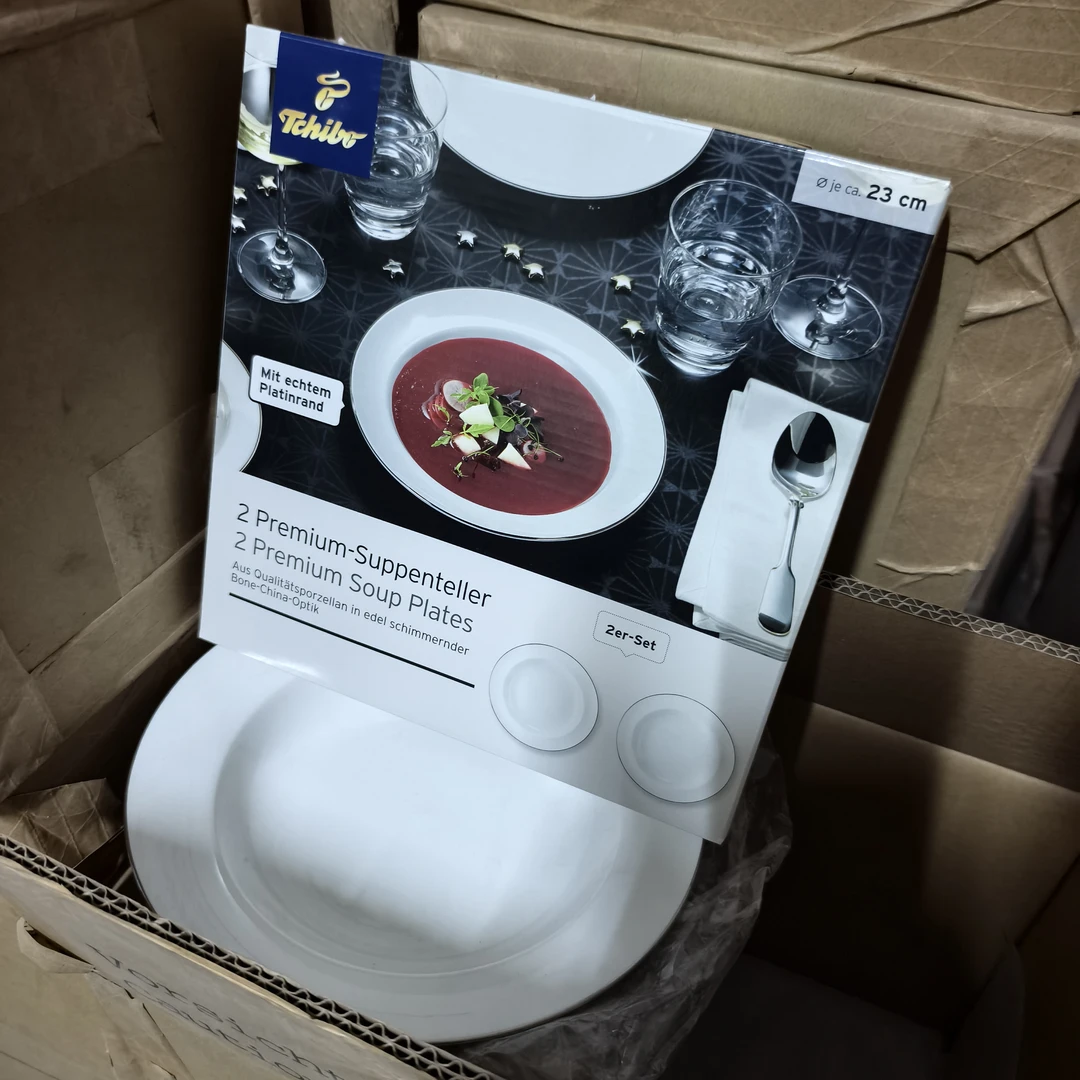 瓷片 Home底标强化瓷23厘米深盘2个（一盒）