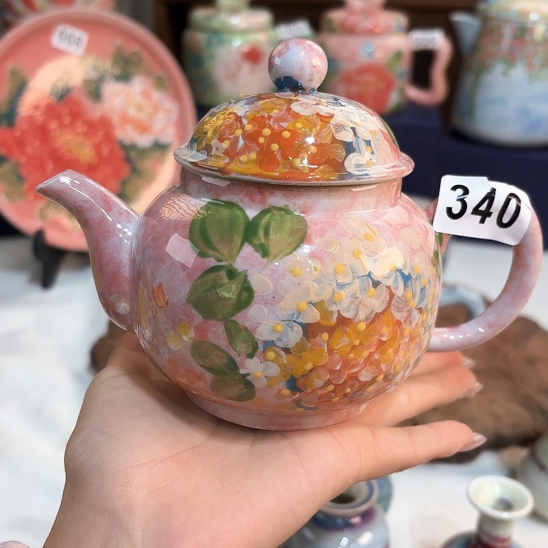 景德镇手绘高温釉下彩陶瓷茶具