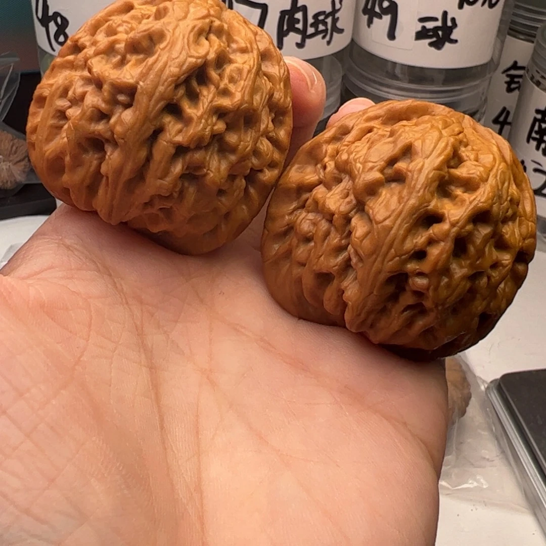 吊坠文玩核桃红锦鲤41