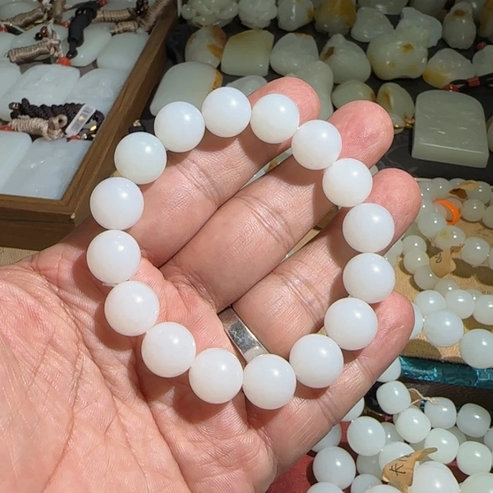 和田玉未镶嵌手链