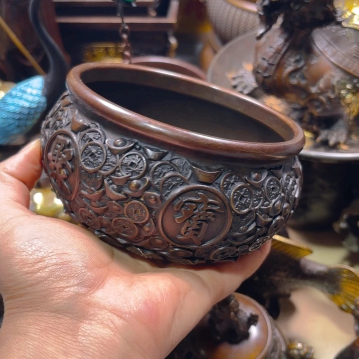 铜器摆件收收藏藏