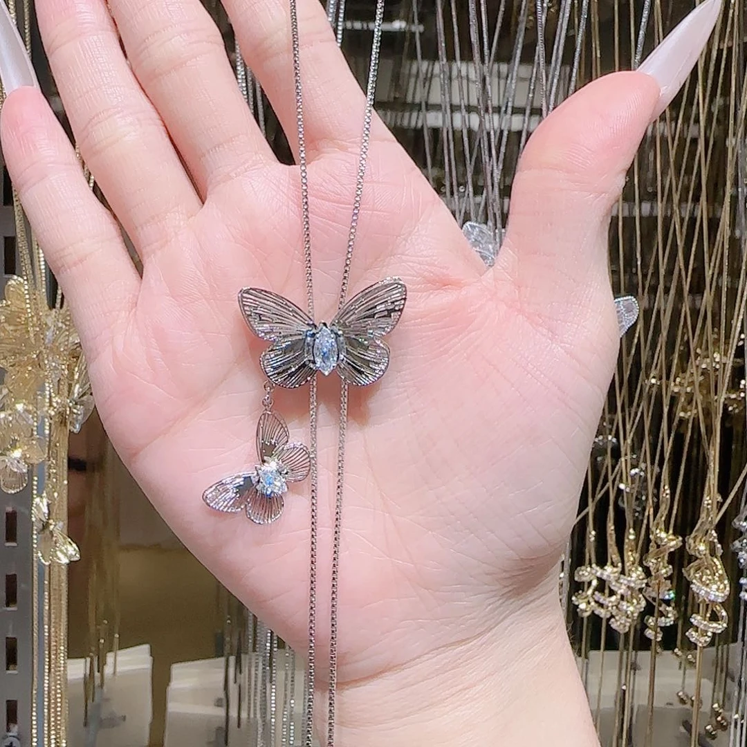 锆石铜合金925银项链