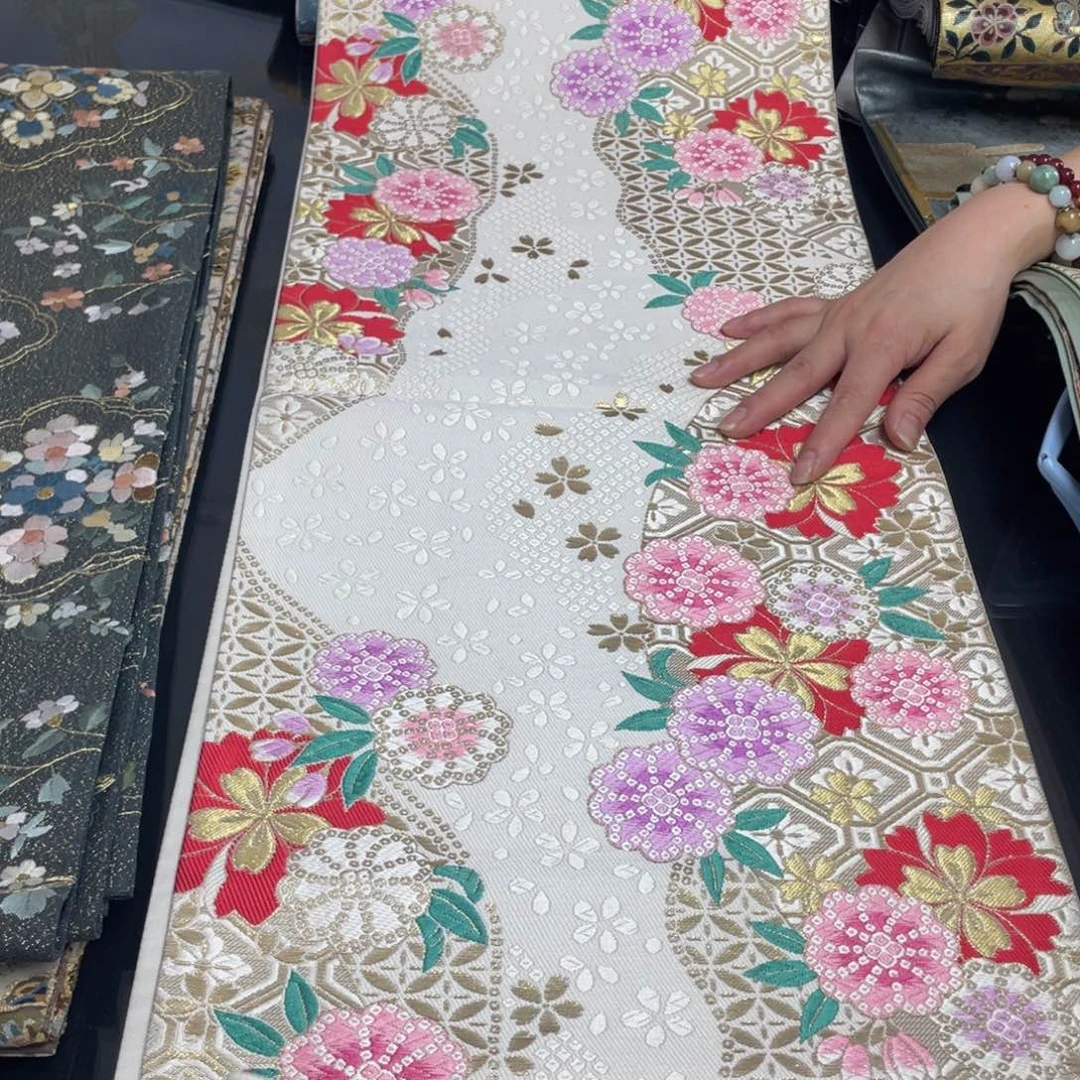 刺绣唐锦桑蚕丝正绢面料