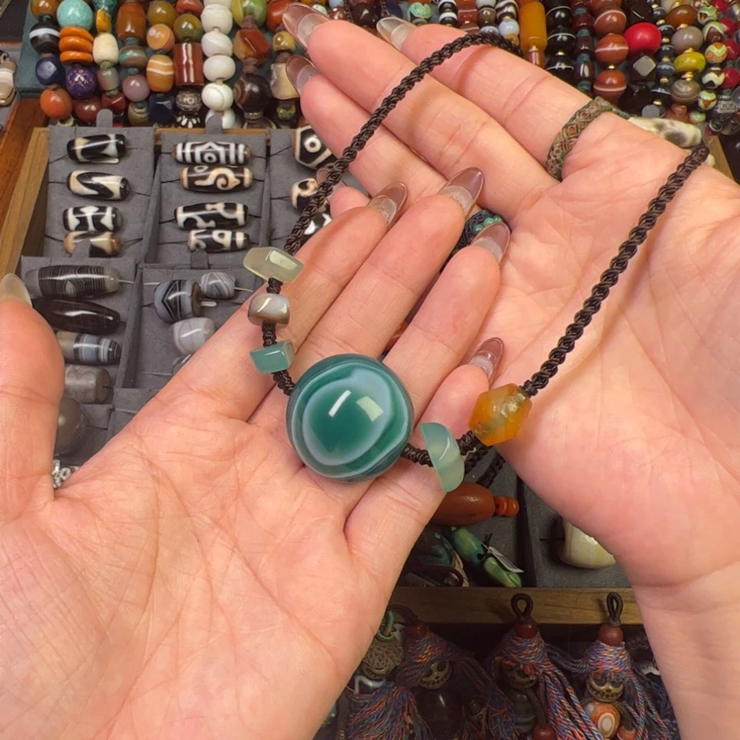 玛瑙/玉髓未镶嵌项链