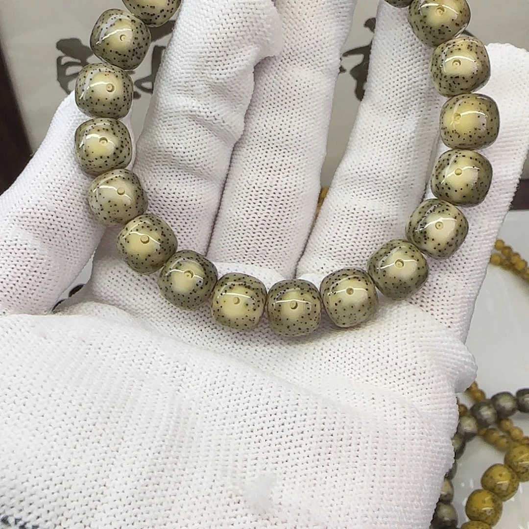 星月菩提手串卡11糯冰绿月朗星稀