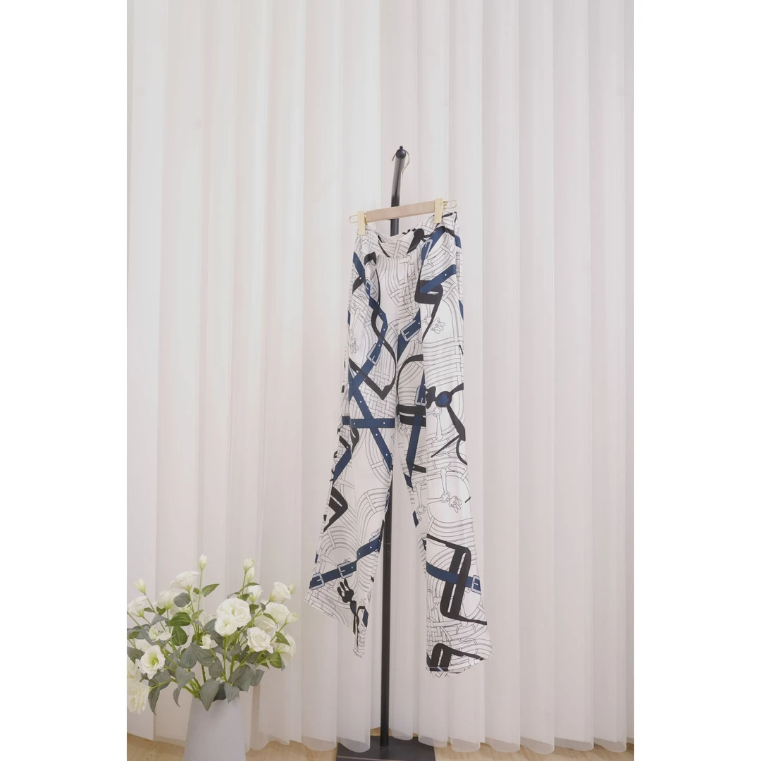 2025文哥工作室新品女夏季高定设计长裤时尚显瘦CC-0261