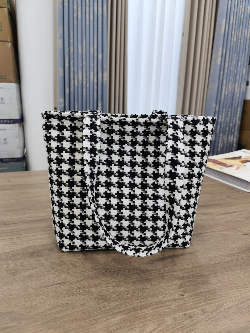 千鸟格中格托特包包包