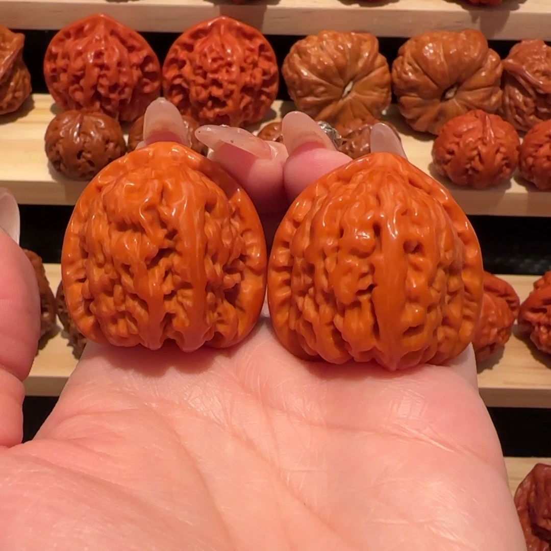 吊坠文玩核桃玉化三角白36精品2450