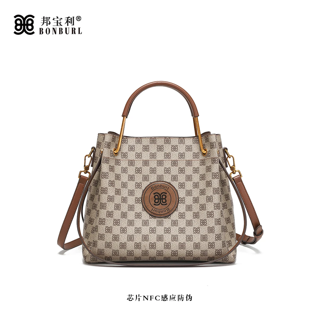 Bonburl/邦宝利2025年新款女士时尚潮流单肩斜挎手提包6003