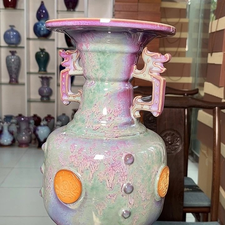 欢***行摆件钧瓷摆件钧瓷摆件