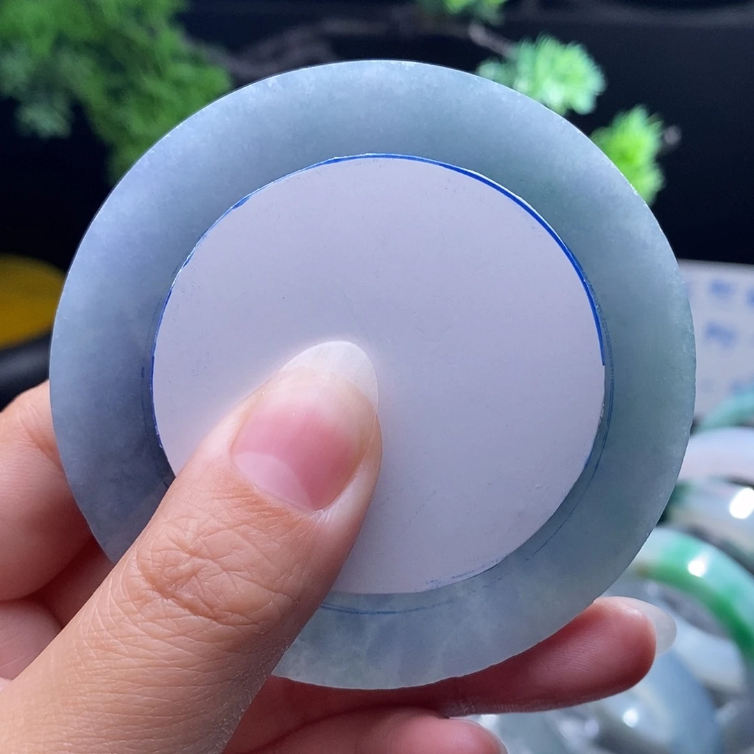 富***霞定制翡翠未镶嵌翡翠手镯