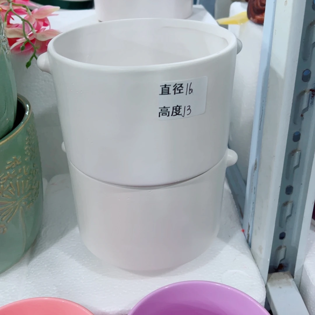 有孔，陶瓷花盆满10米包邮发货