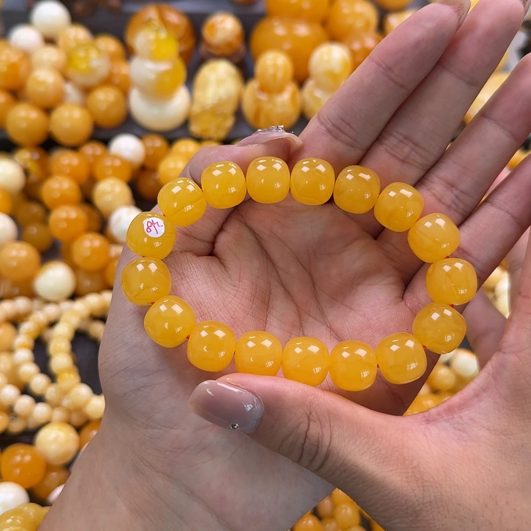 蜜蜡未镶嵌珠宝奇石同料14mm