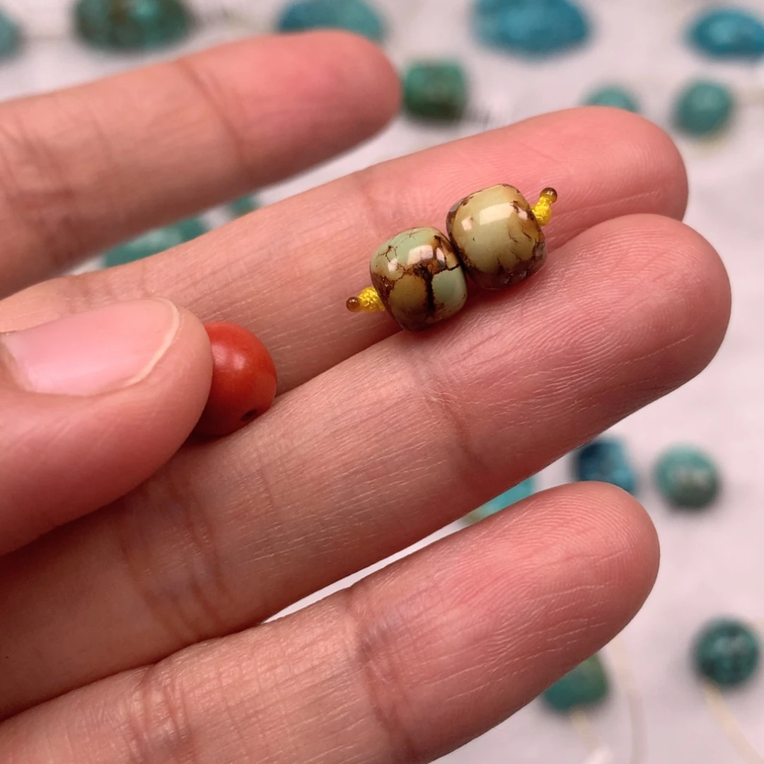 玛瑙/玉髓未镶嵌老型一对