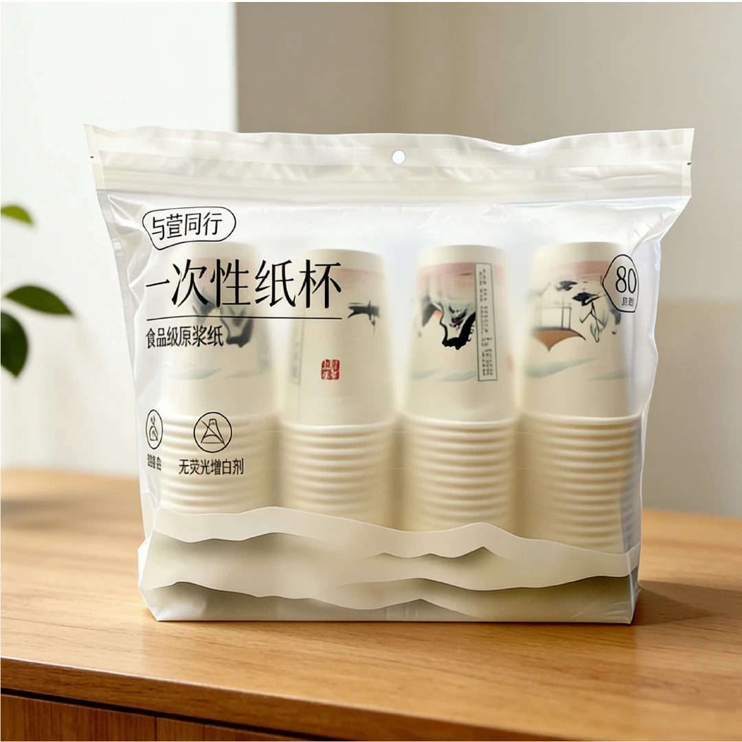 食品级原浆木一次性纸杯*2袋