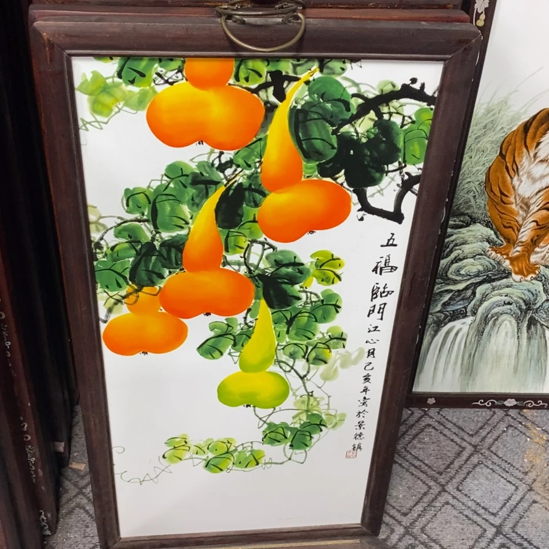 瓷86*46 景德镇瓷板画柴窑烧制