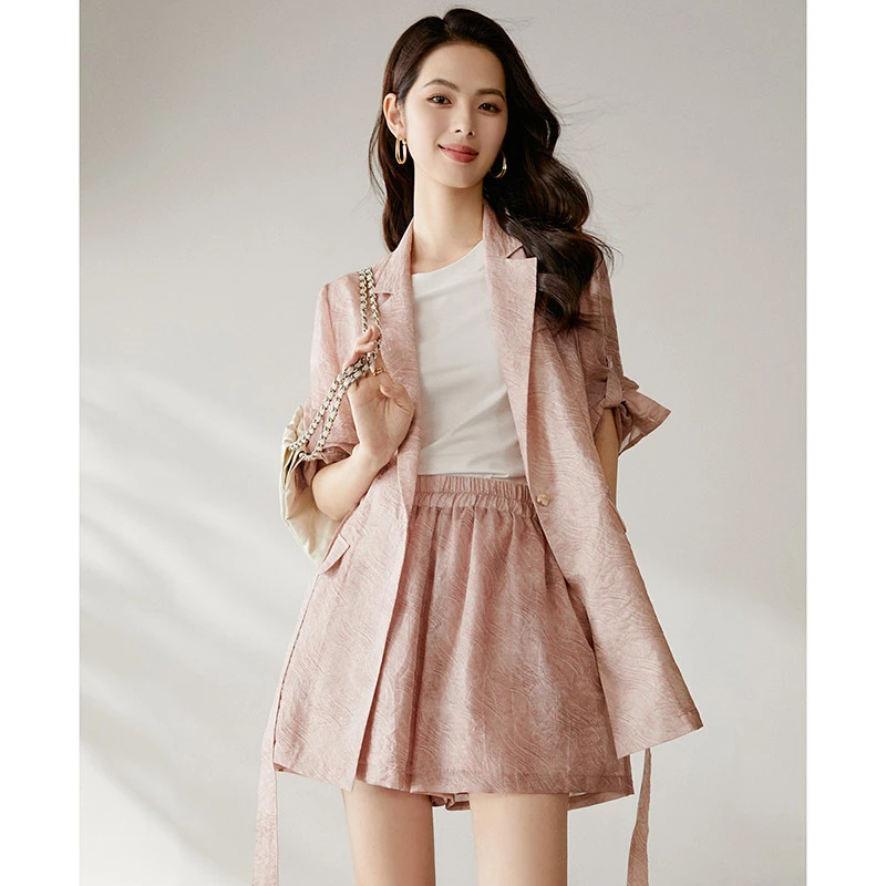 晚白【新品】2025春夏今年流行莱赛尔上衣西装外套女25021240