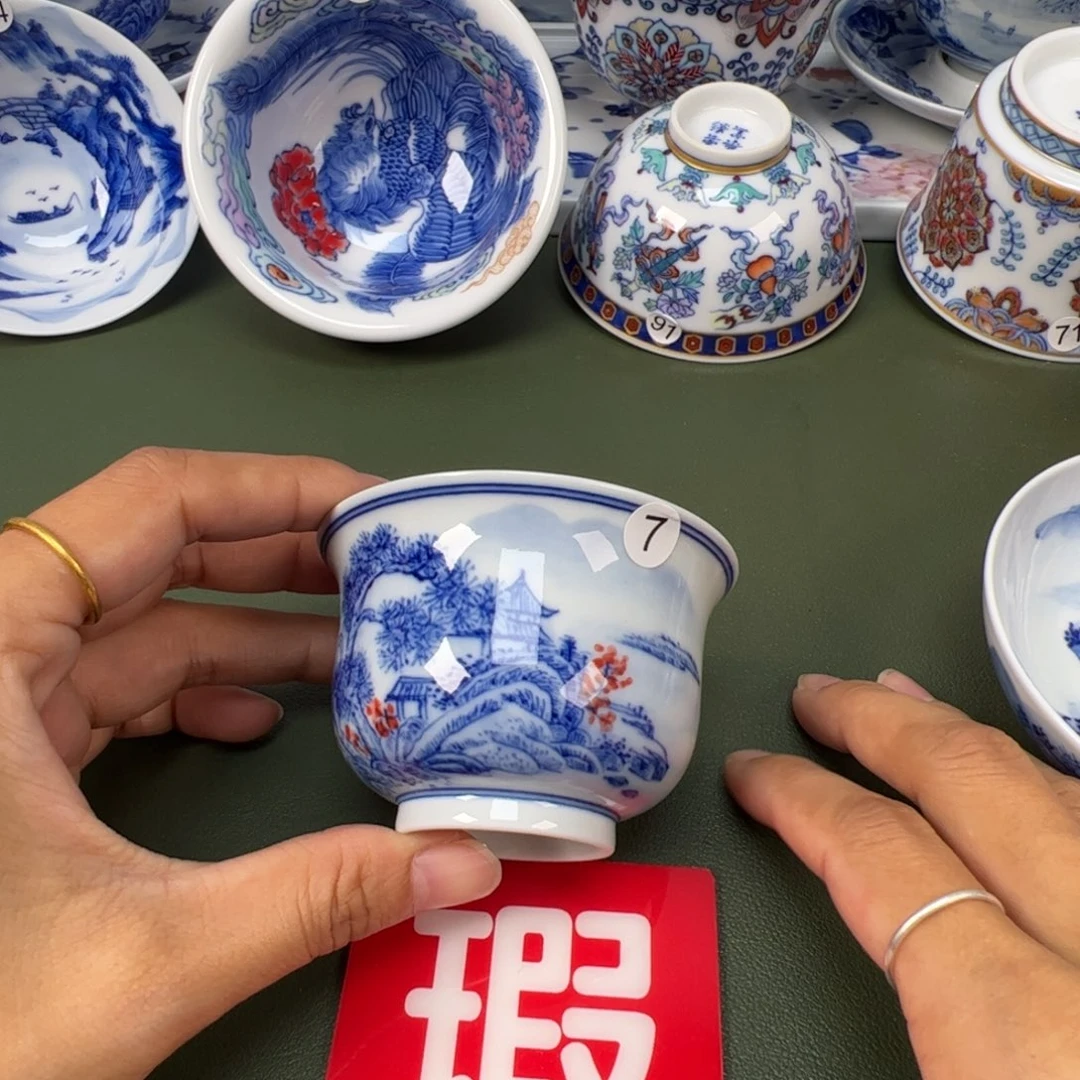 陶瓷景德镇纯手工纯手绘茶具木木7