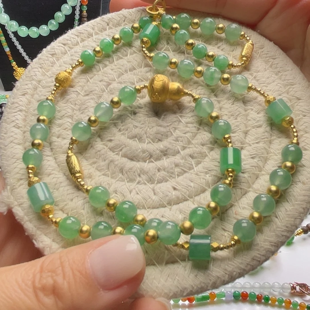 翡翠手链未镶嵌卡6.5