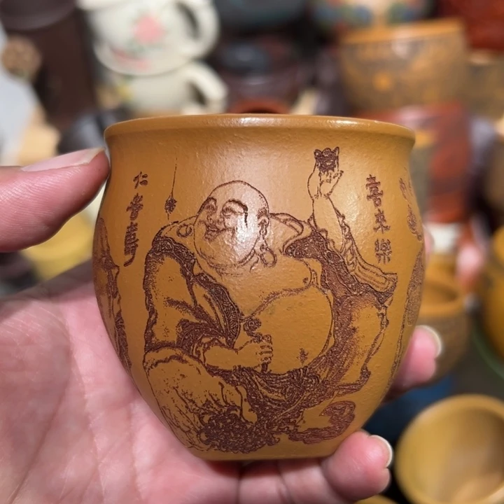 紫砂茶杯宜兴紫砂主人杯