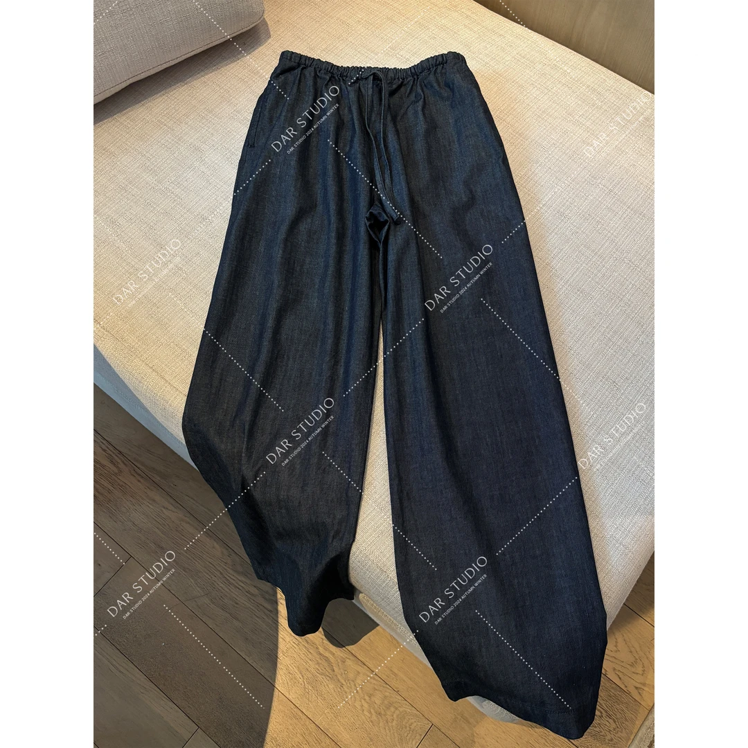 DAR STUDIO 高线系列【公路日记】进口土耳其松弛感阔腿牛仔裤18579