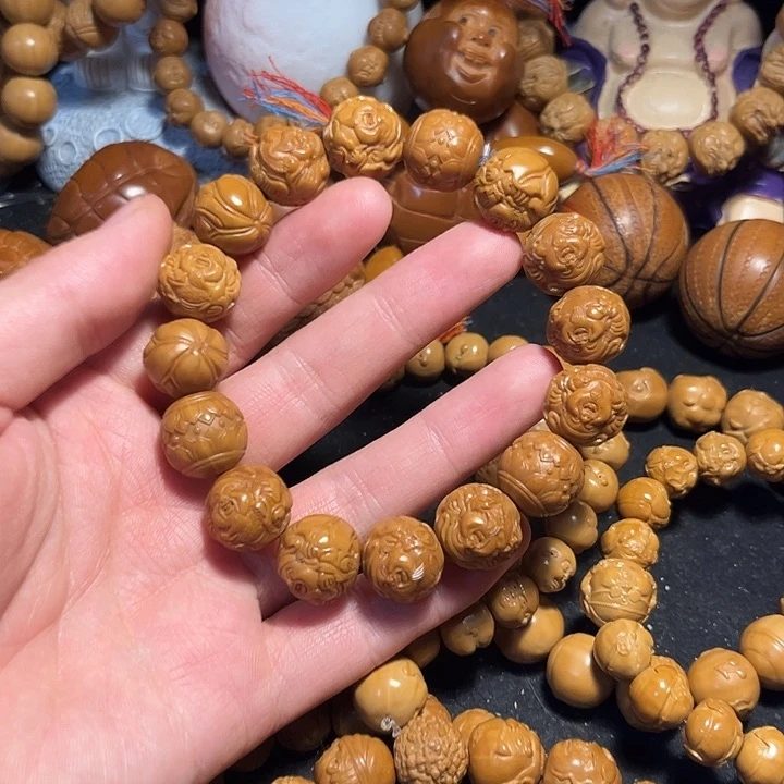 橄榄核手串/手链猴头荷叶财神