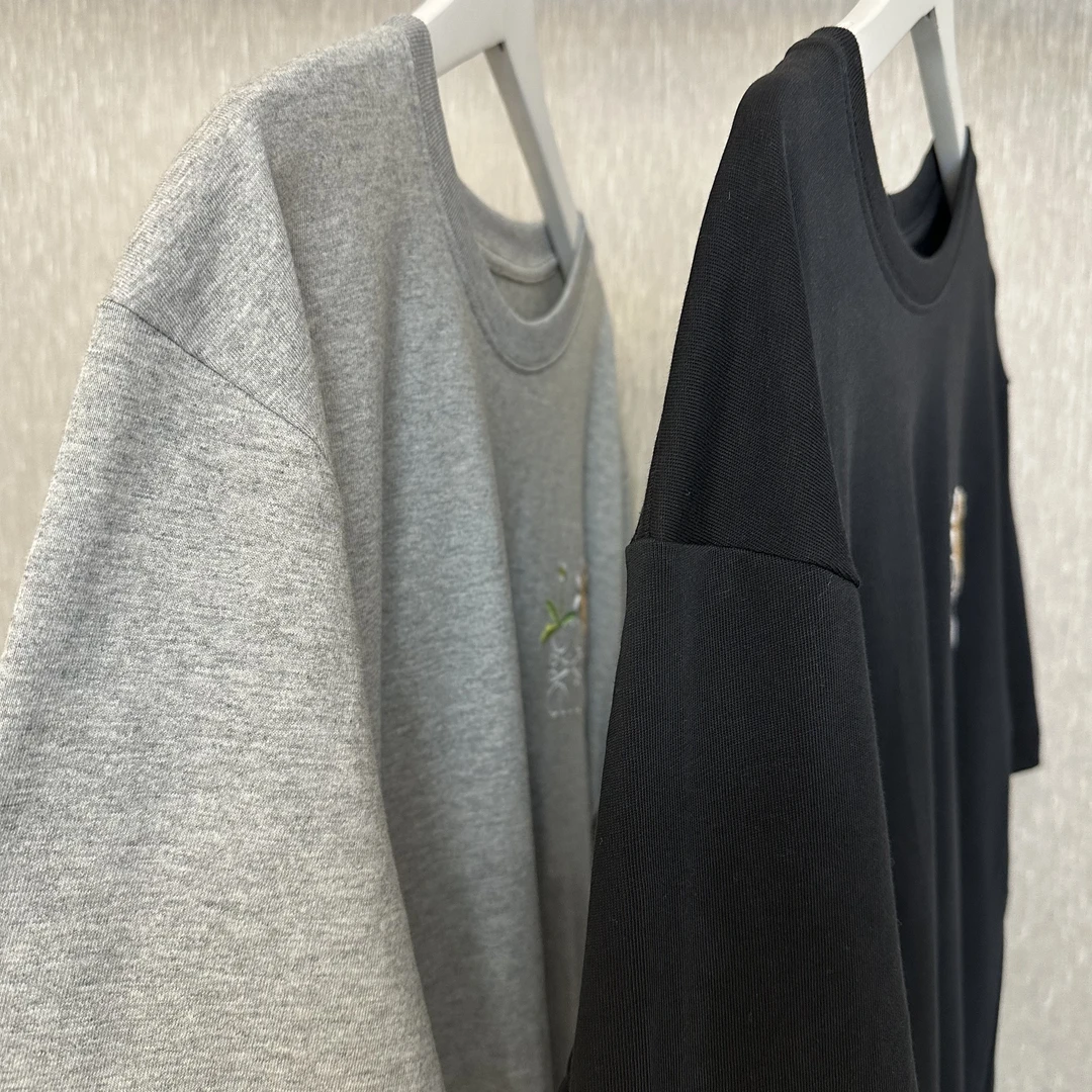 Millonthe【刺绣小兔】25s刺绣两色290g男女同款短袖FANFAN