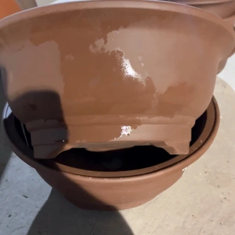 紫砂花盆        42×18 2个
