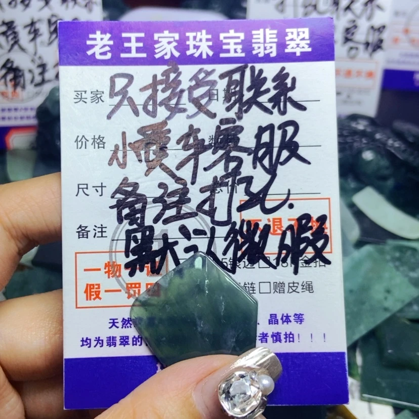 【闪购商品】翡翠未镶嵌颈饰景*