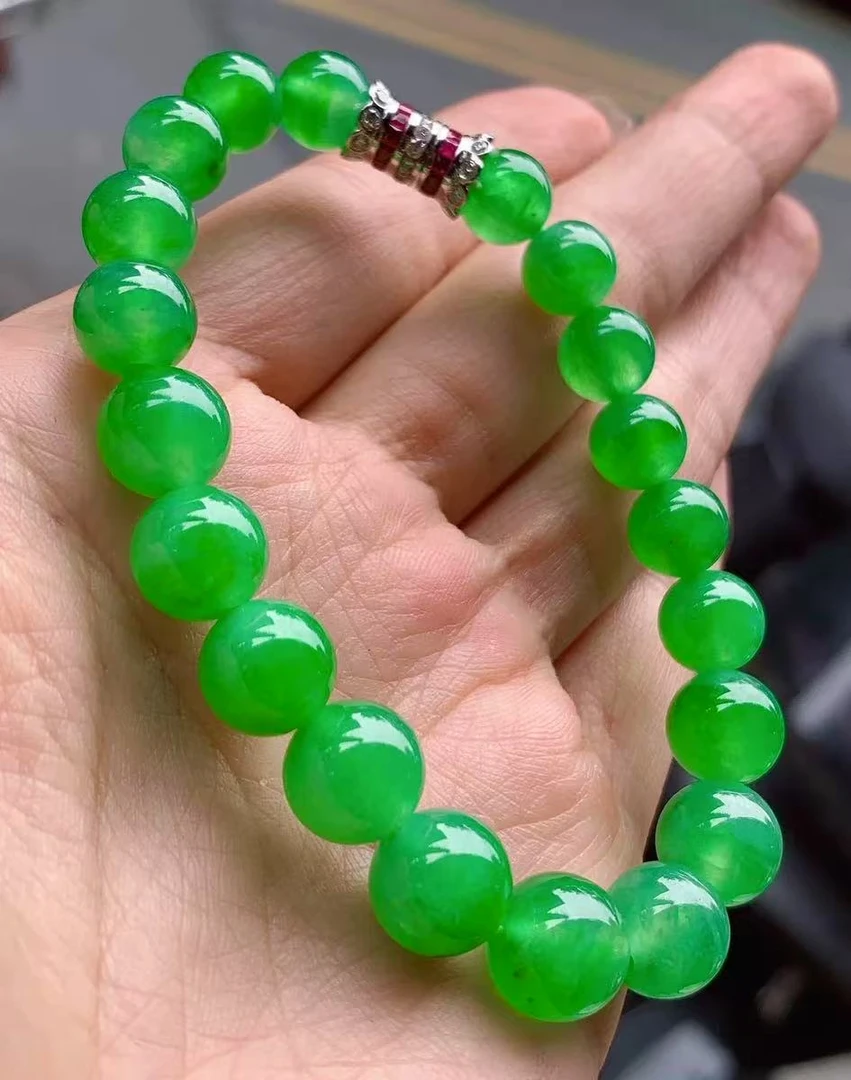 肠总甄选绿圆珠石-20764