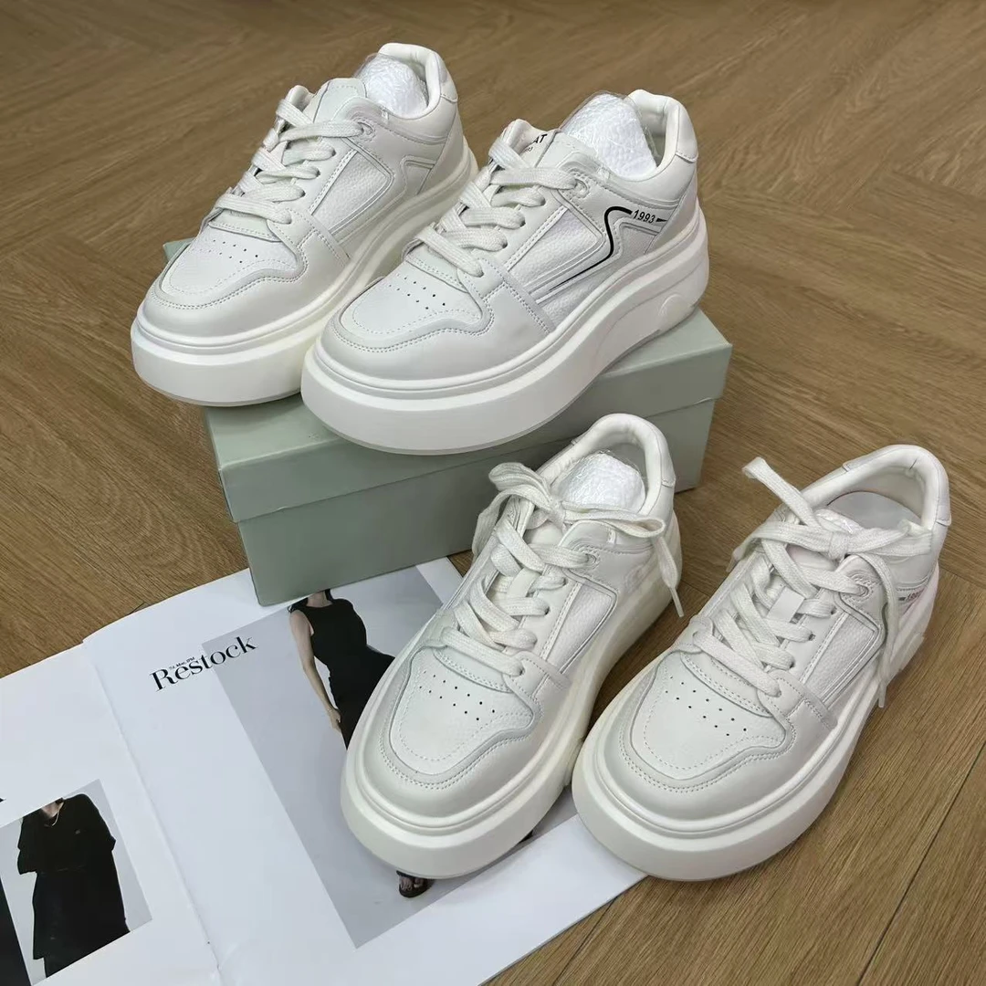 5.5cm秋季韩版简约百搭运动休闲增高小白鞋H9827（正码正拍）