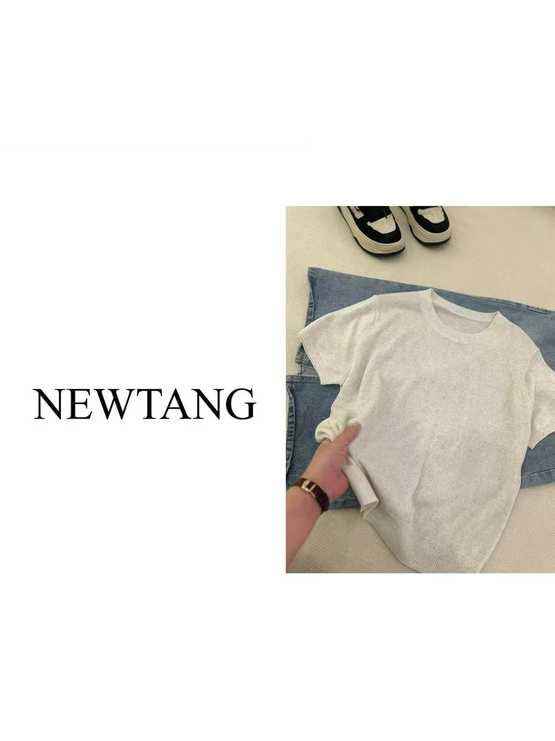【极简短袖】171 苎麻气质圆领极简风短袖