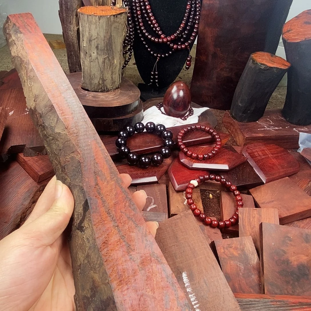 我***矩印度小叶紫檀边角角