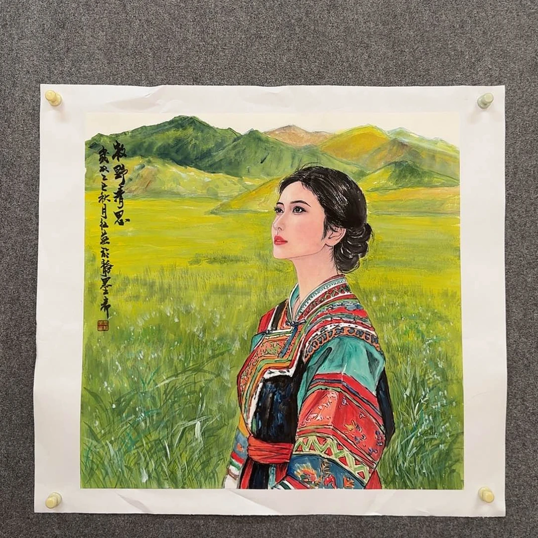 国画zz粟红英老师手绘作品