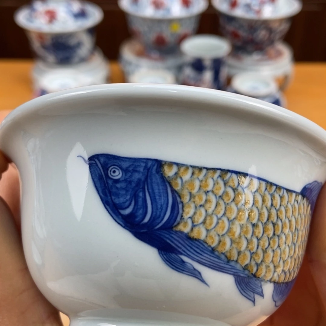 手绘现代茶具非古董