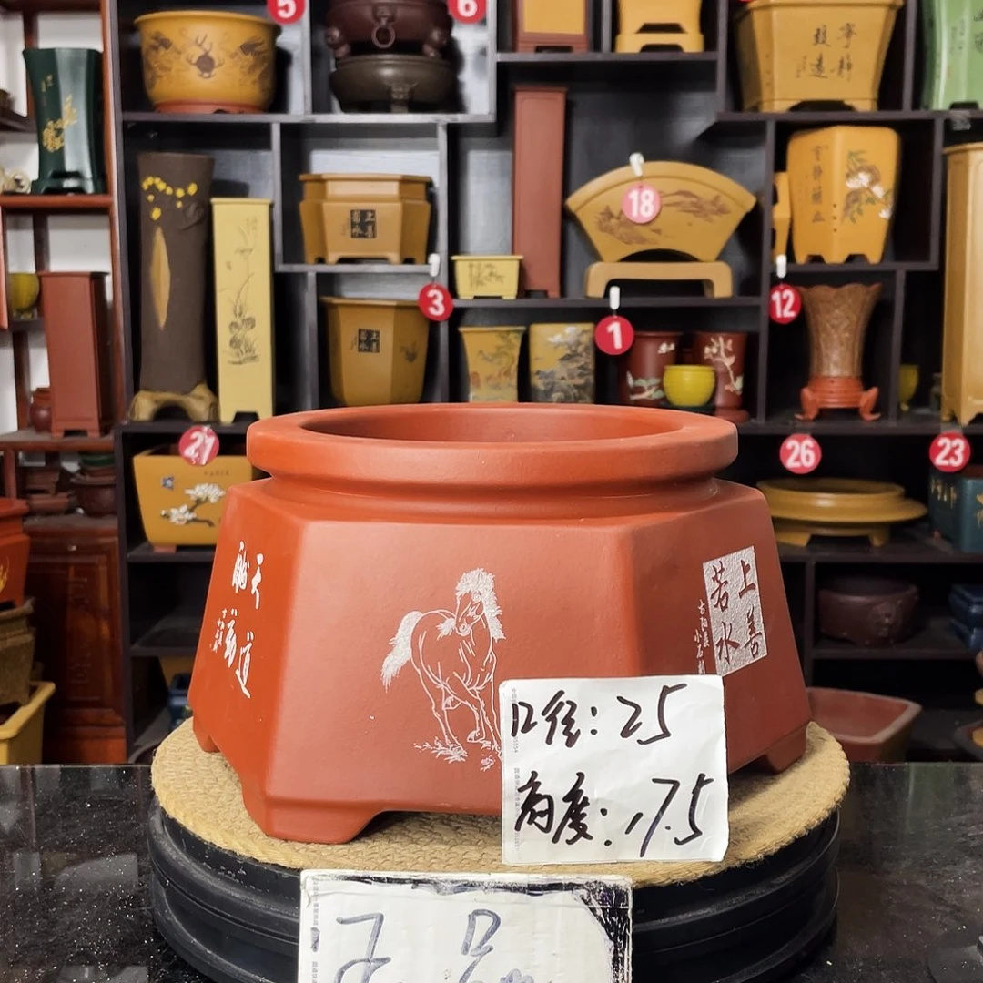 紫砂D-婉秋紫砂花盆