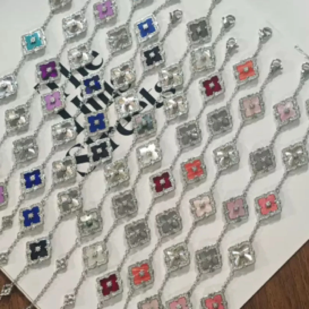 铜合金贝壳手链 CUTEGIRL布布风五花间镭射手链