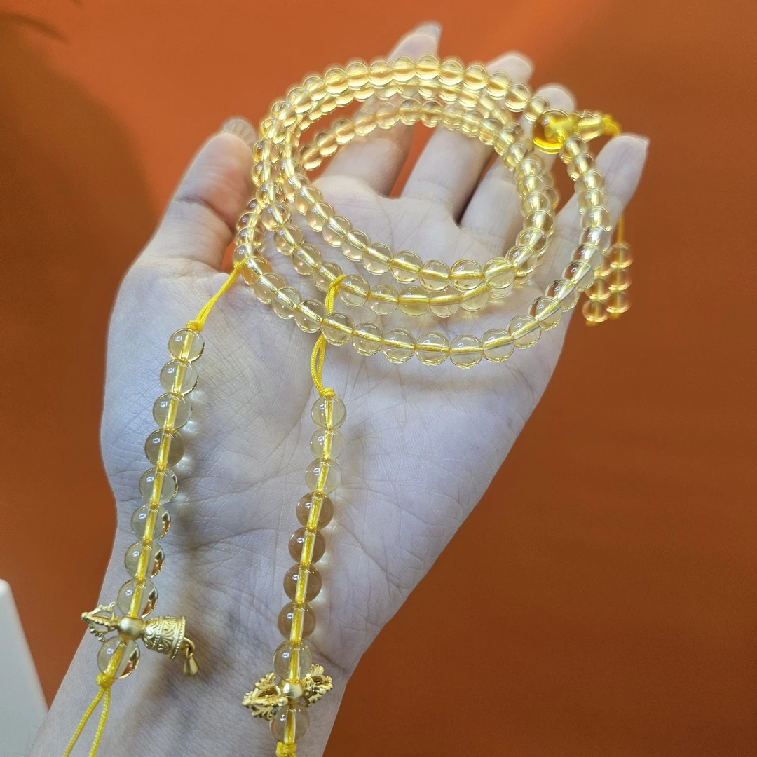 S1 (纯净)10m 108珠 双A黄水  手链手串