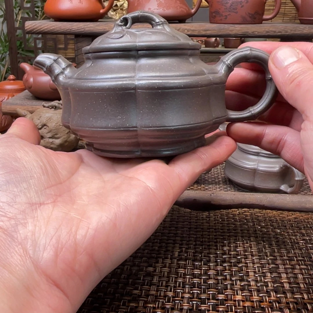 紫砂茶壶宜兴原矿紫砂手工制210