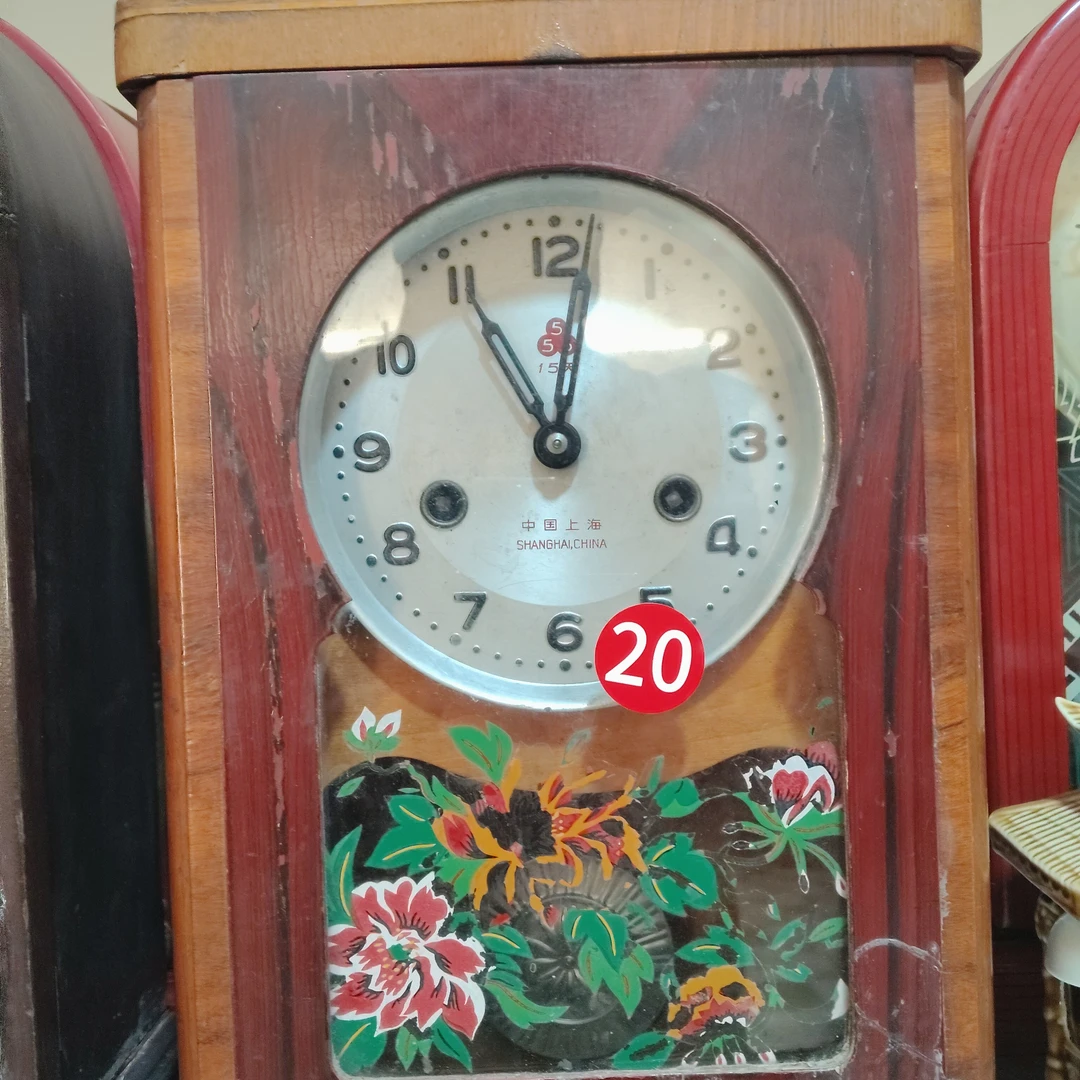 老挂钟机械钟复古客厅装饰钟表老物件可用可打响正常使用