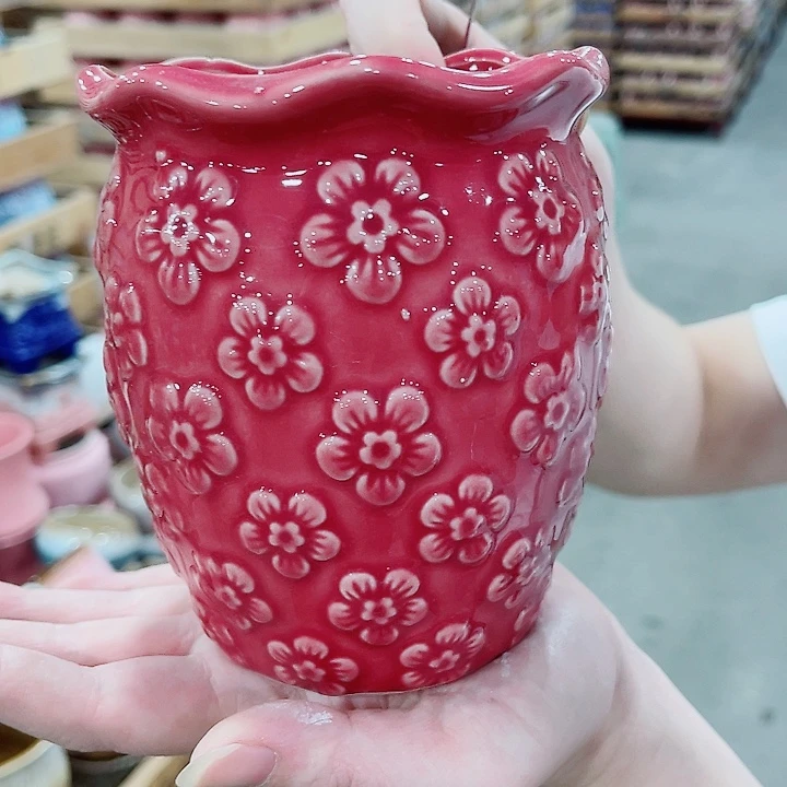 有孔，凑10元包邮陶瓷花盆发货！