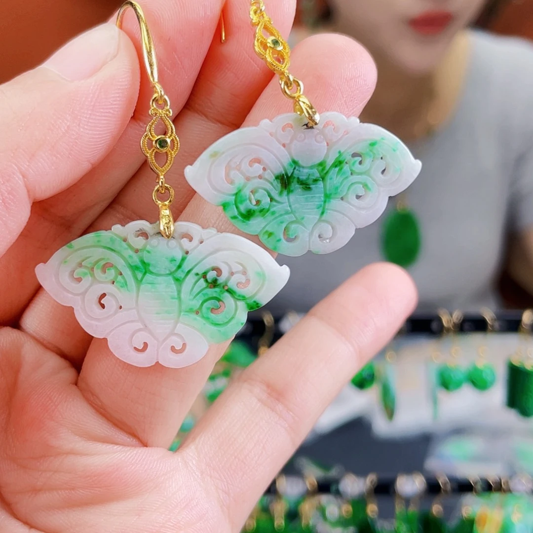 未镶嵌翡翠耳饰饰品