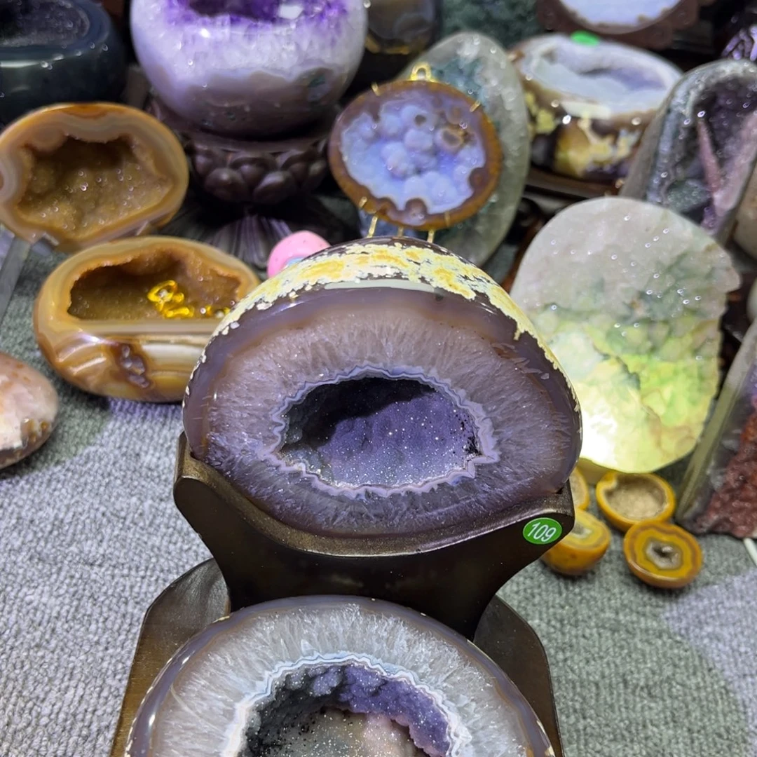紫晶摆件未镶嵌水晶