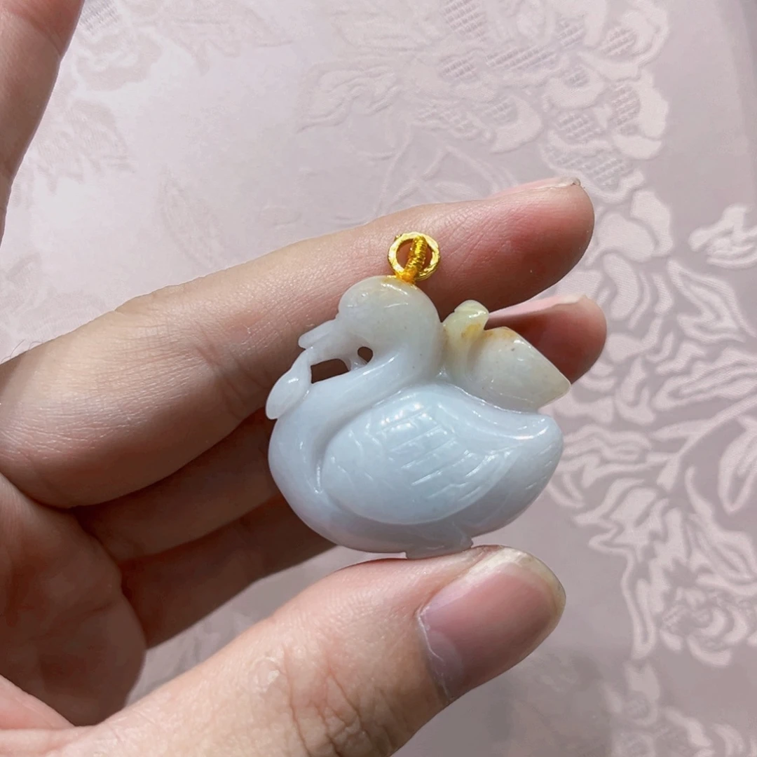 吊坠(赠链)合金翡翠代编织