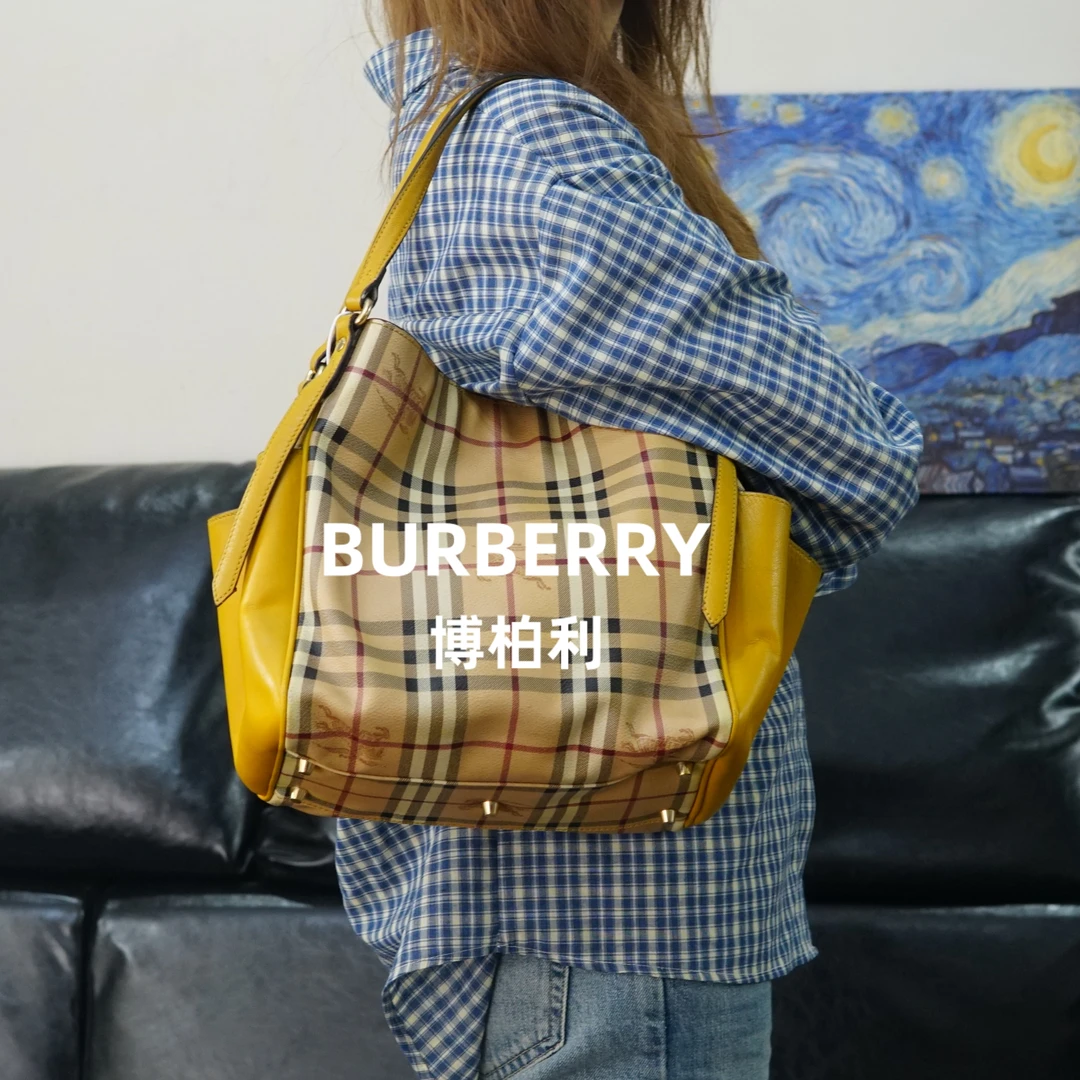 95新 BURBERRY/博柏利 巴宝莉/格纹单肩包/WJ02612548/2548