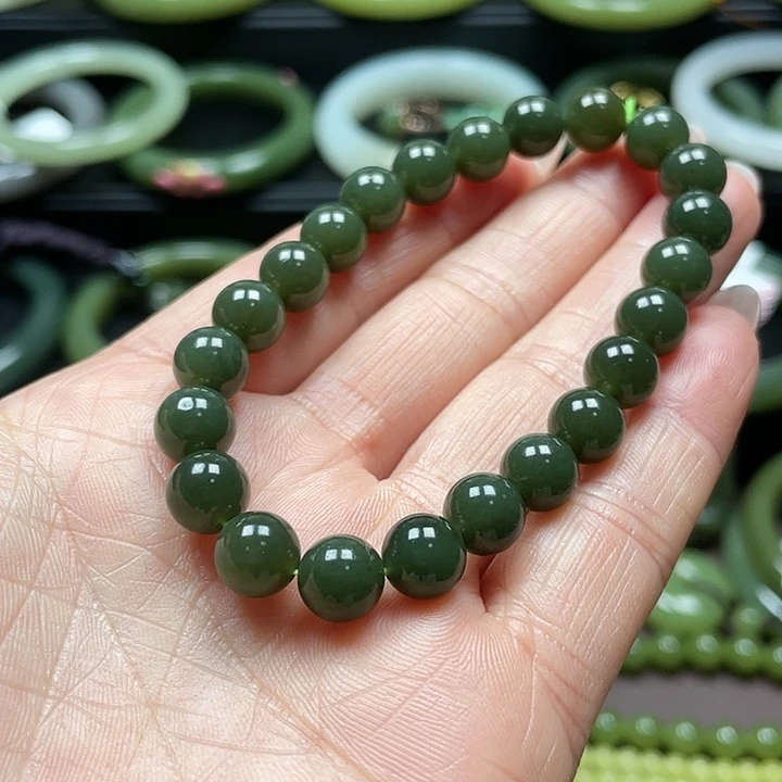 和田玉未镶嵌手链